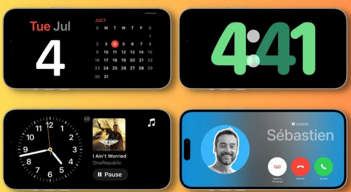 安新苹果手机维修分享iOS17横屏充电待机显示有什么好处 