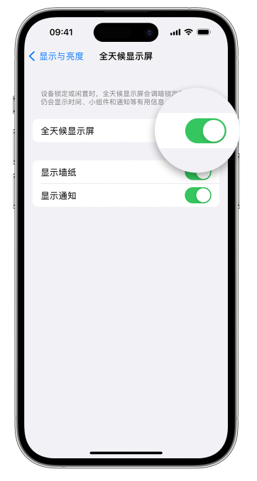 安新苹果14维修店分享如何自定义 iPhone 14 Pro 常亮显示屏 