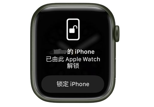 安新苹果手机维修分享用 AppleWatch 解锁配备面容 ID 的 iPhone方法 