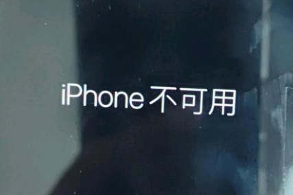 安新苹果服务网点分享锁屏界面显示“iPhone 不可用”如何解决 